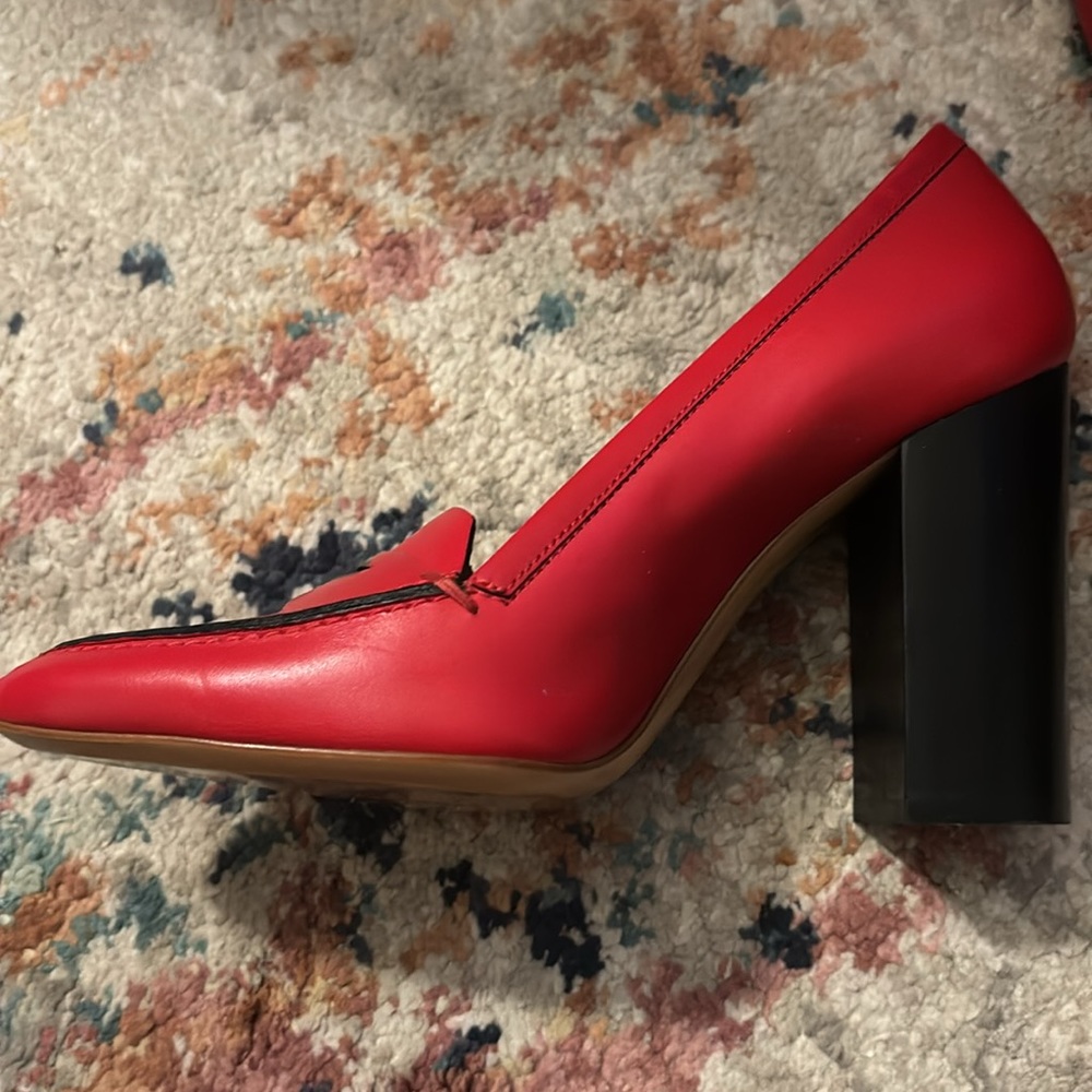 3.1 Phillip Lim Red Stacked Loafer Heel size 7US - Picture 4 of 4